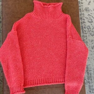 Cozy Red Turtleneck Sweater